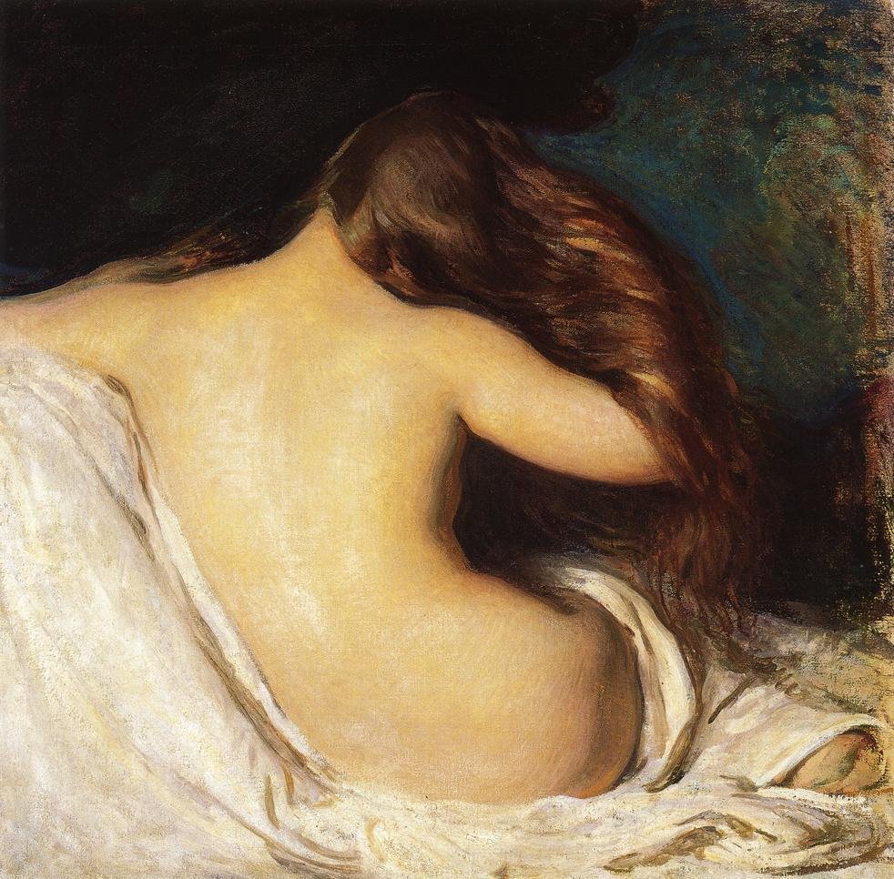 Joseph DeCamp Woman Drying Her Hair